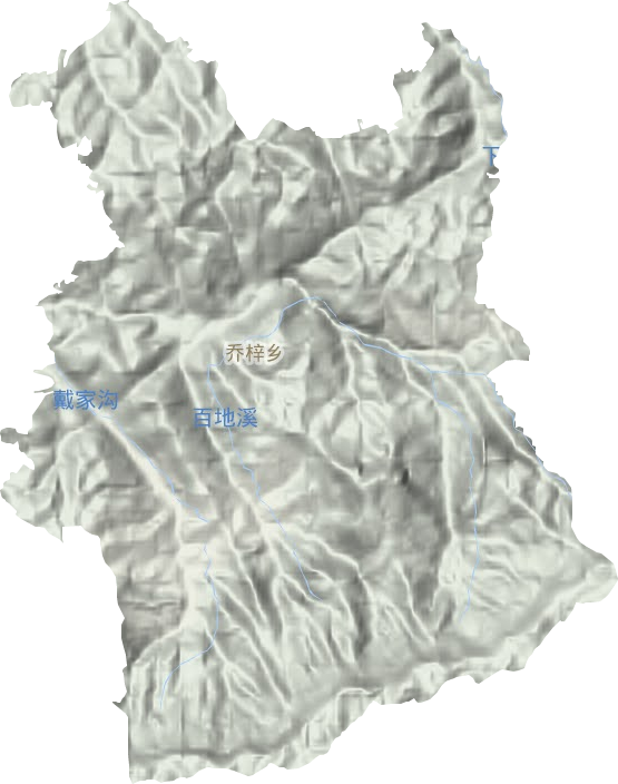 乔梓乡地形地图