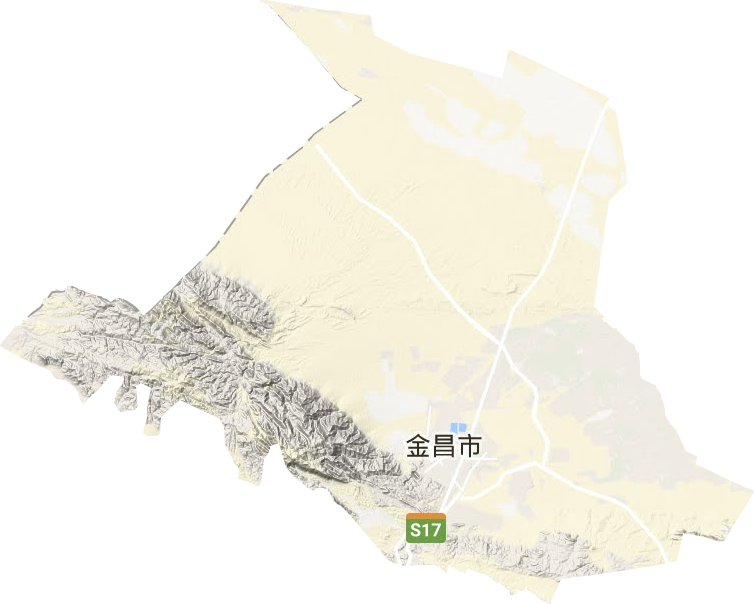 金川区地形地图