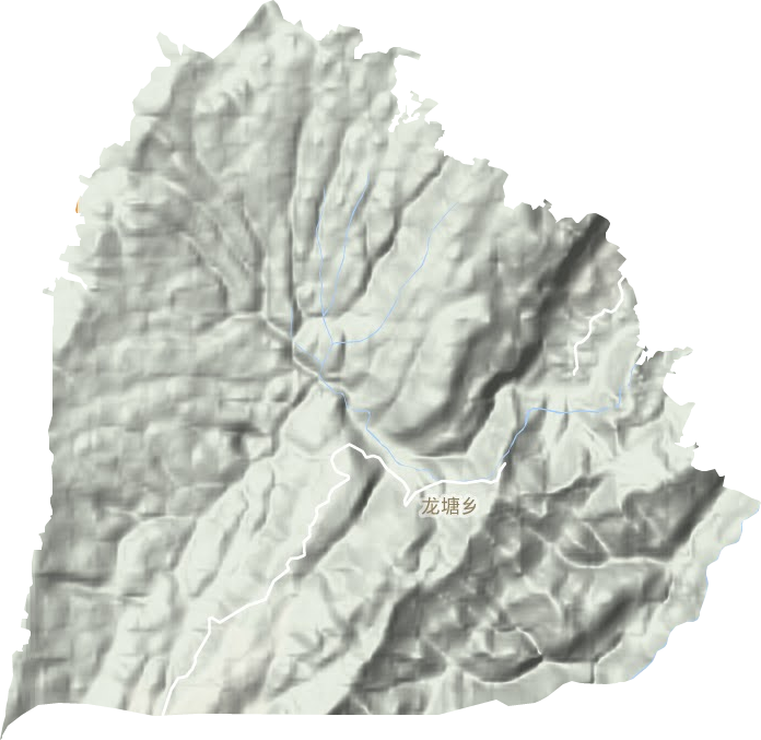 龙塘乡地形地图