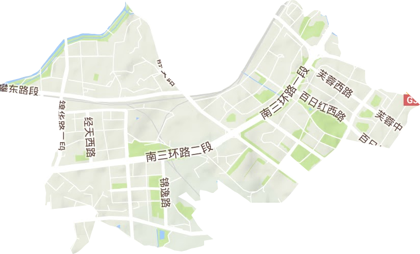 成龙路街道地形地图