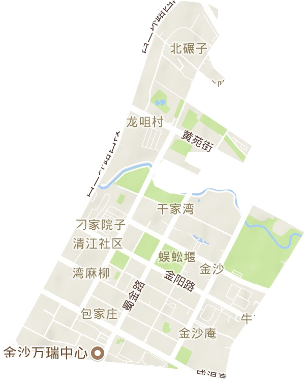 金沙街道地形地图