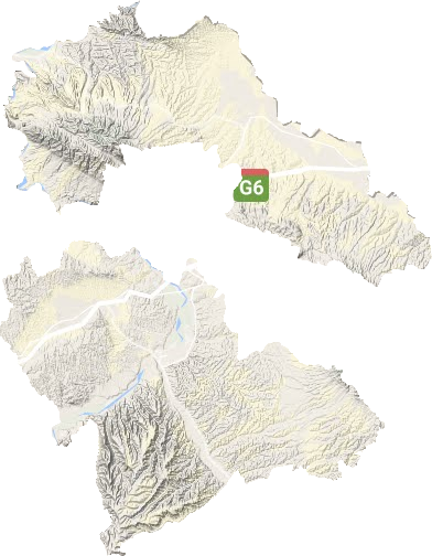 靖远县地形地图