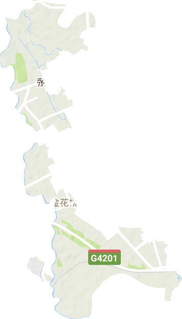 金花桥街道地形地图