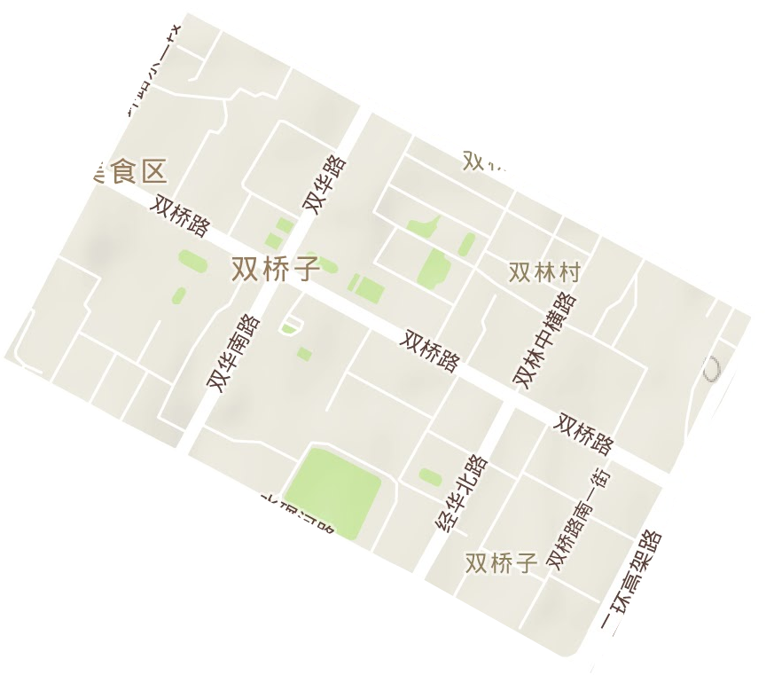 双桥子街道地形地图