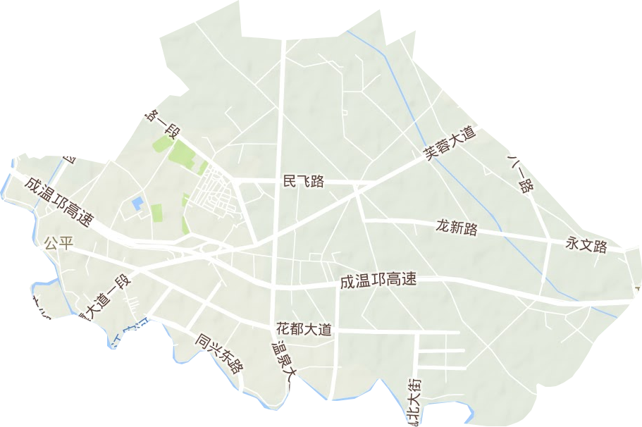 公平街道地形地图