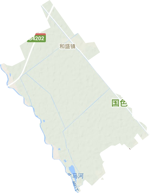 和盛镇地形地图