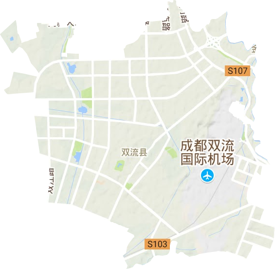 东升街道地形地图