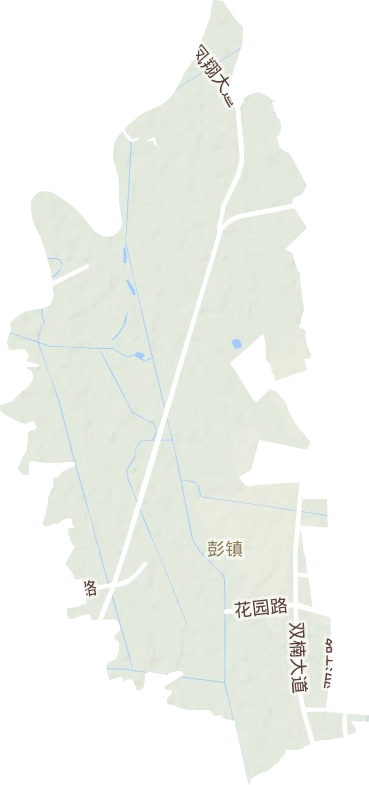 彭镇地形地图