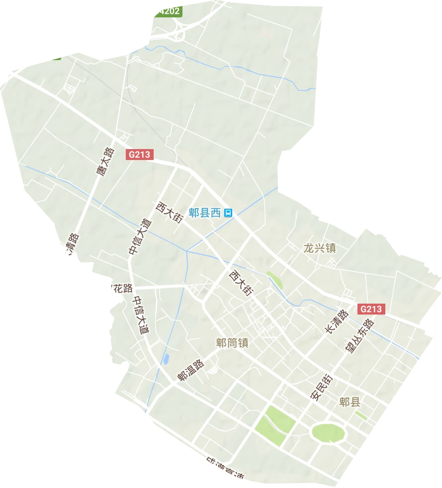 郫筒街道地形地图