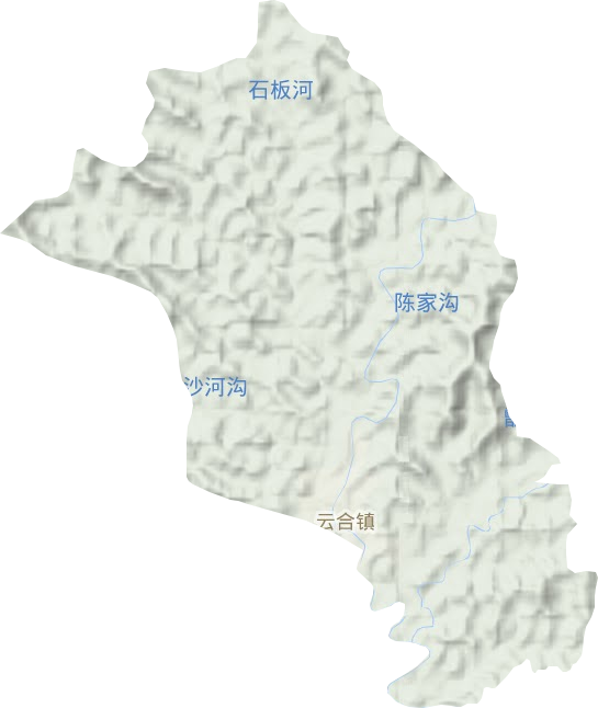 云合镇地形地图