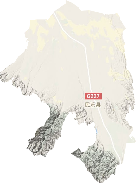 民乐县地形地图