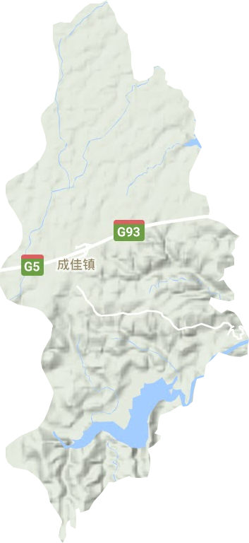 成佳镇地形地图