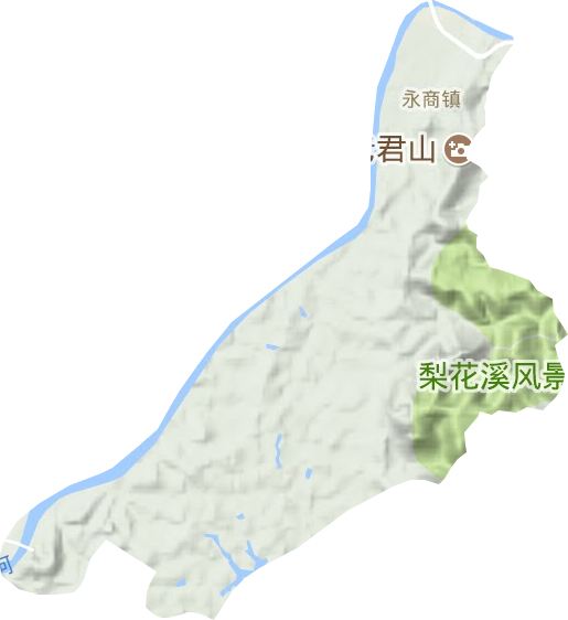 永商镇地形地图