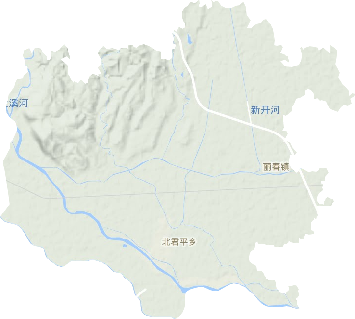 丽春镇地形地图