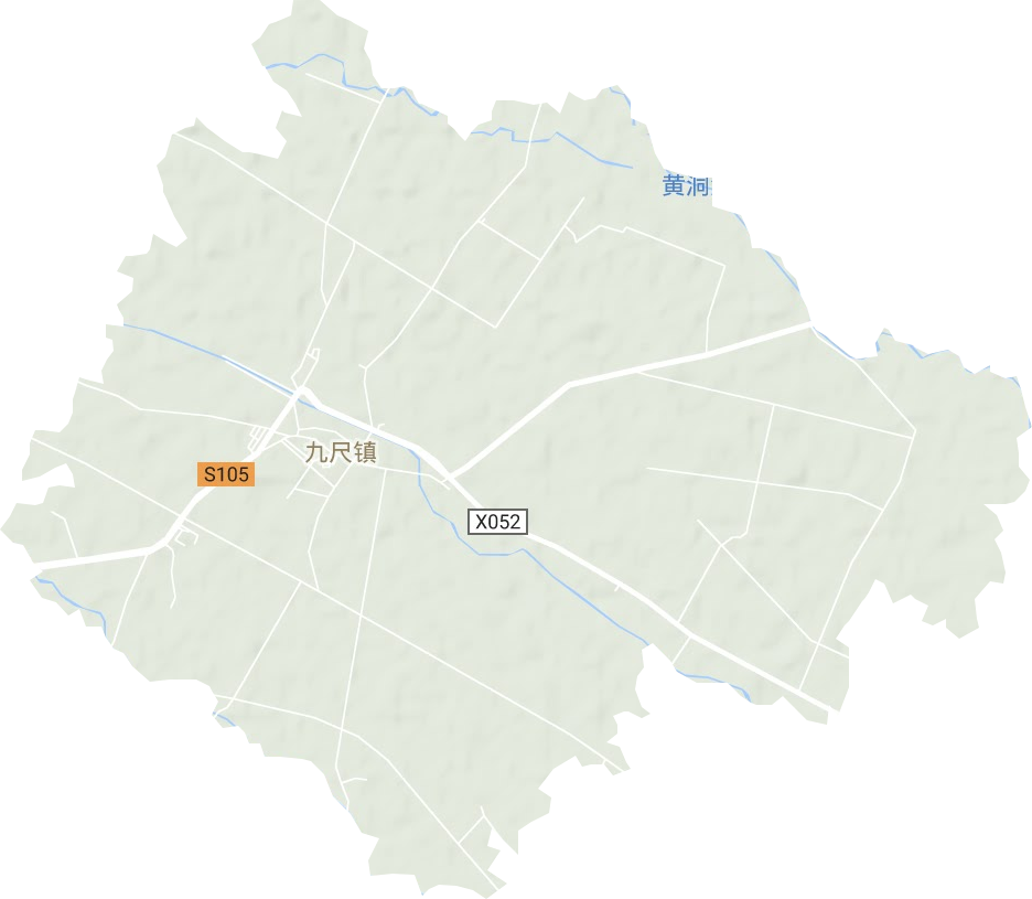 九尺镇地形地图