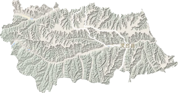 灵台县地形地图
