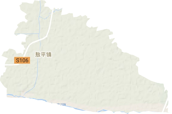 敖平镇地形地图