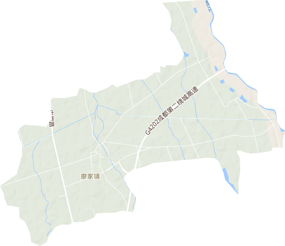 廖家镇地形地图