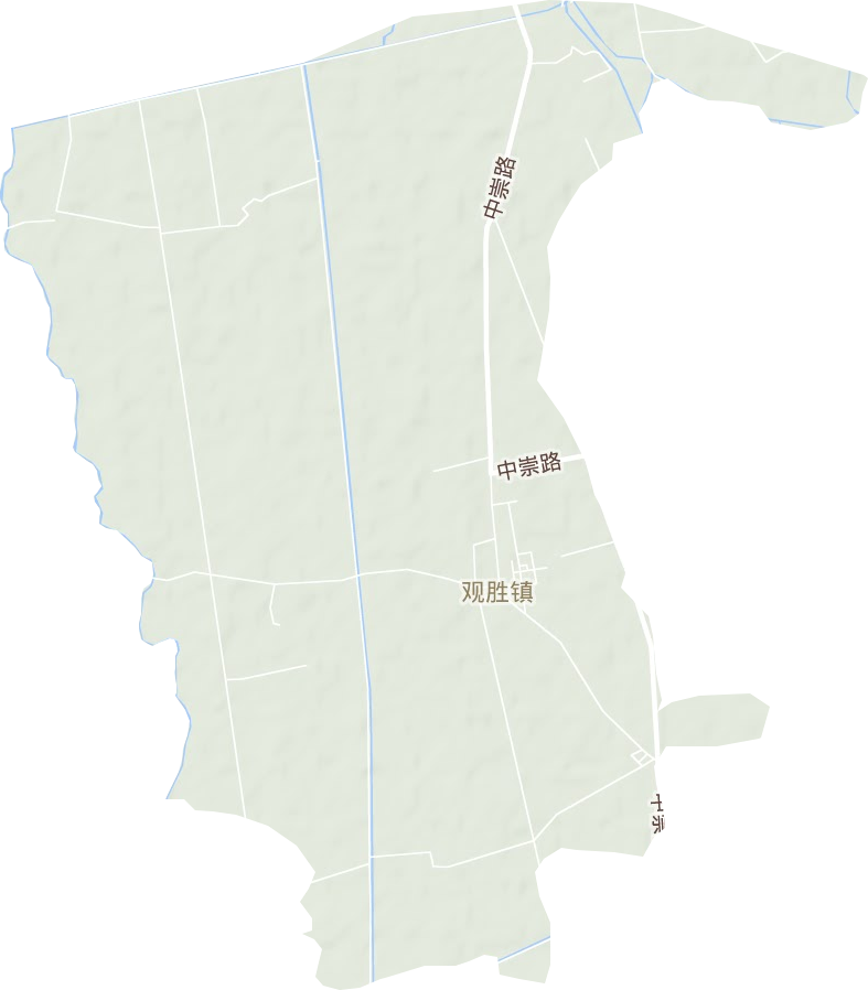 观胜镇地形地图