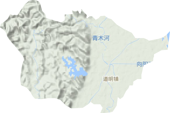 道明镇地形地图