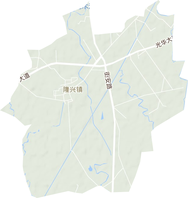 隆兴镇地形地图