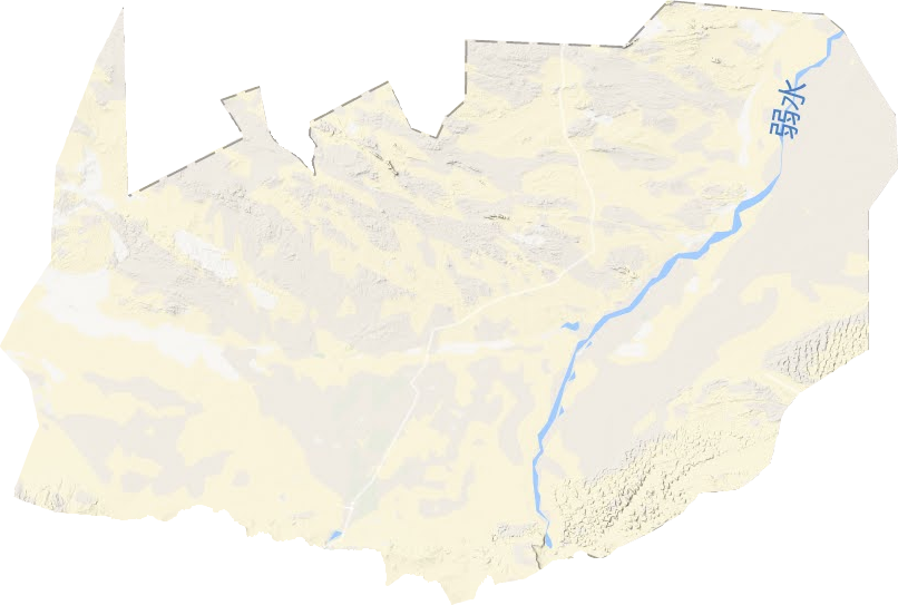 金塔县地形地图