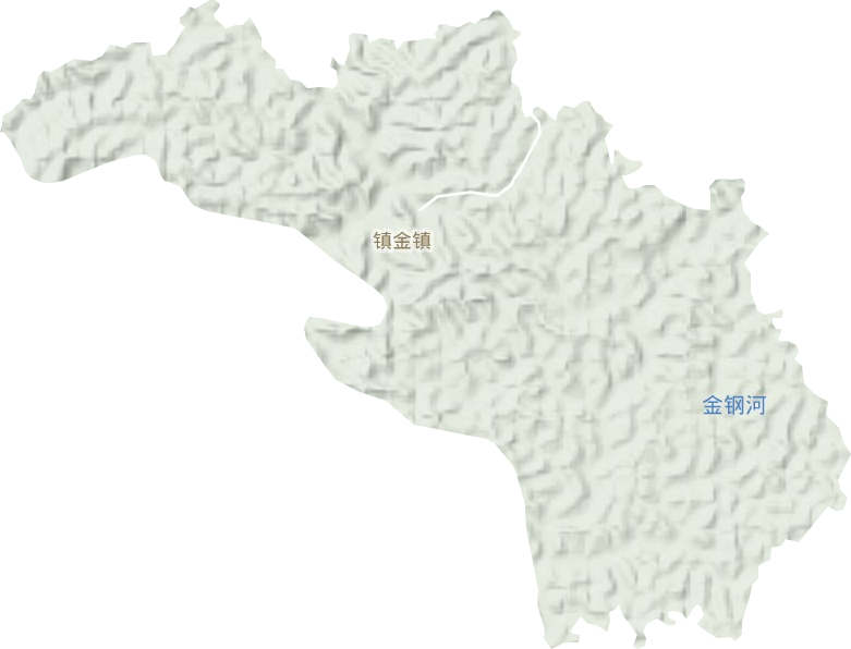镇金镇地形地图