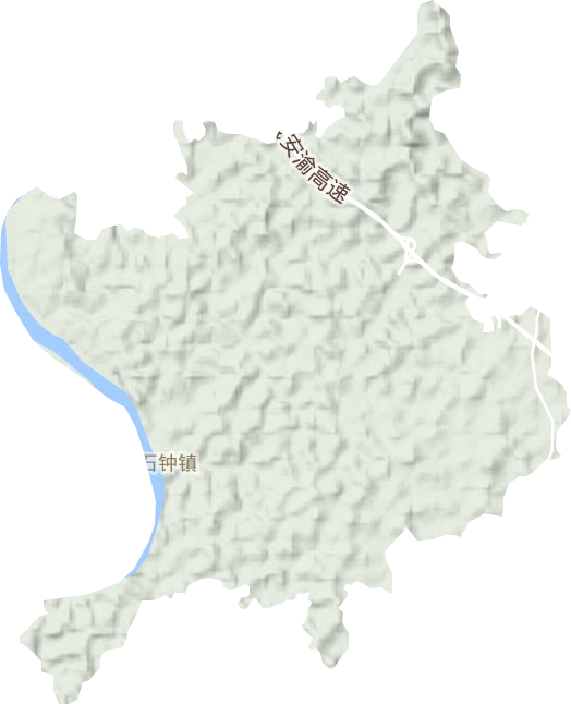 石钟镇地形地图