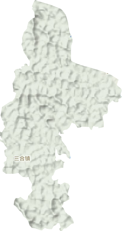 三合镇地形地图