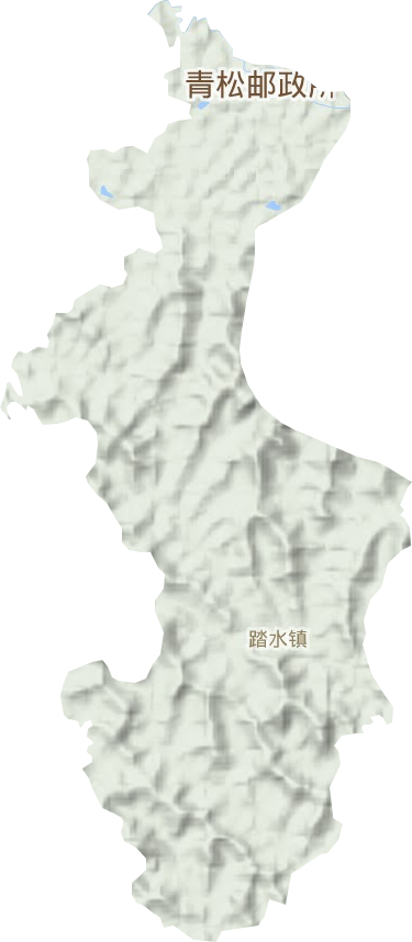 踏水镇地形地图