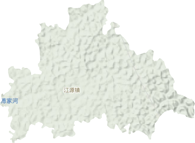 江源镇地形地图