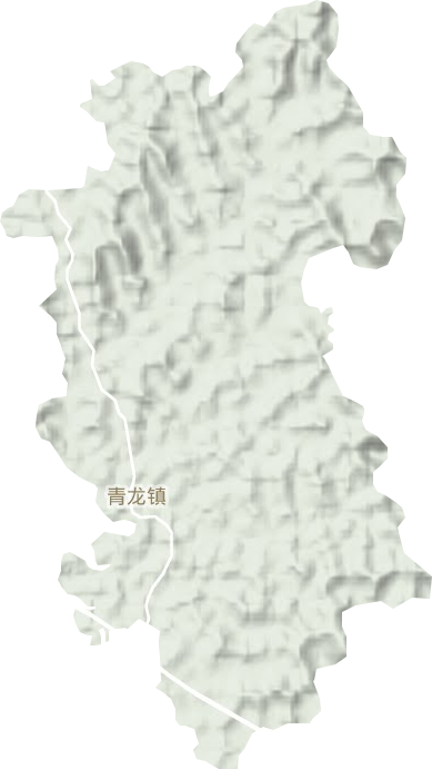青龙镇地形地图