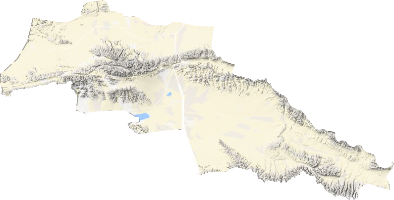 阿克塞哈萨克族自治县地形地图