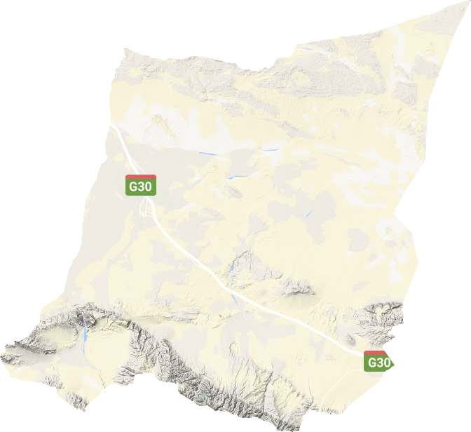 玉门市地形地图