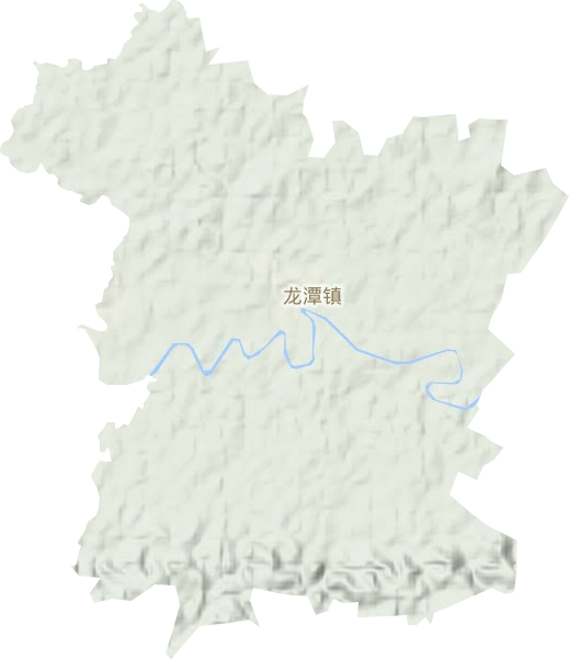 龙潭镇地形地图