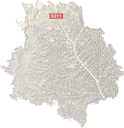 环县地形地图