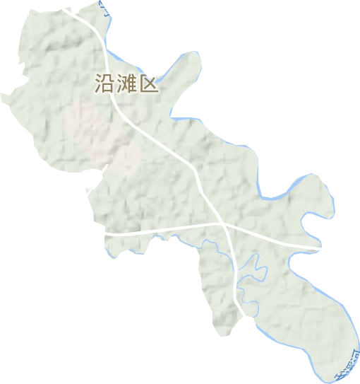 沿滩镇地形地图