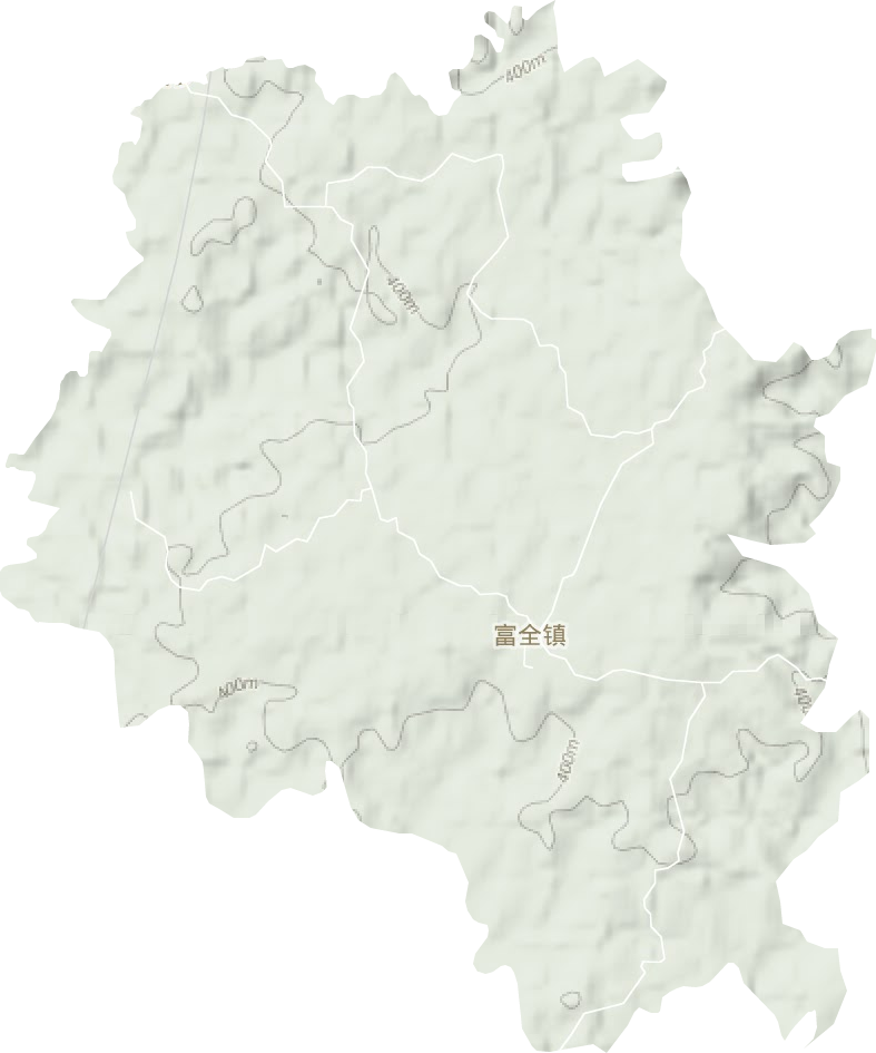 富全镇地形地图