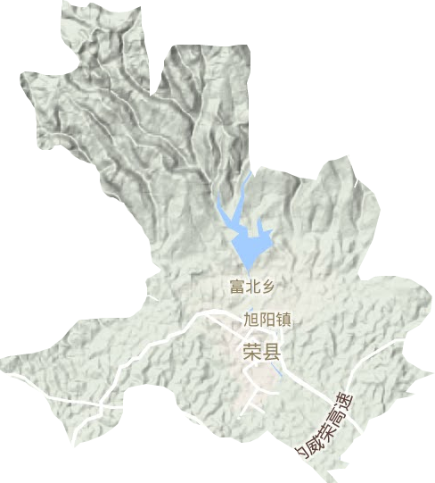 旭阳镇地形地图