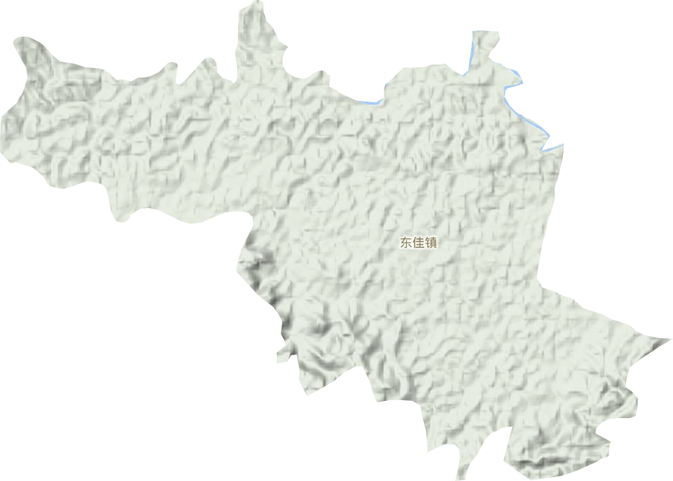 东佳镇地形地图