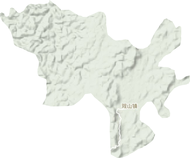 观山镇地形地图