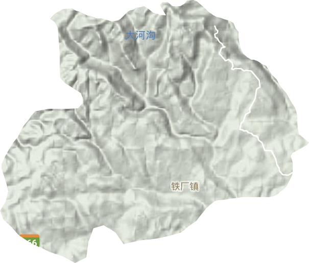 铁厂镇地形地图