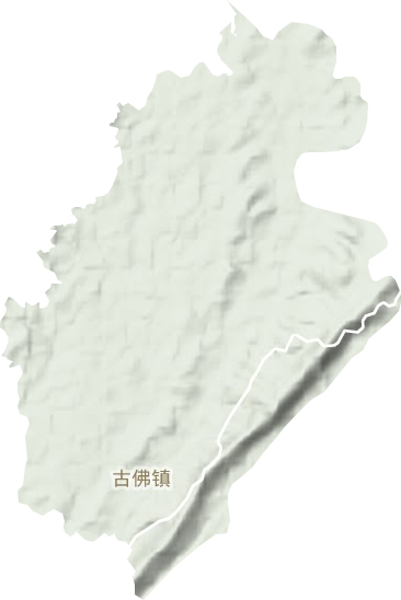 古佛镇地形地图