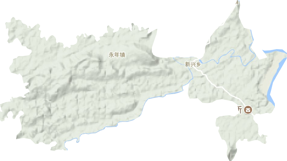 永年镇地形地图