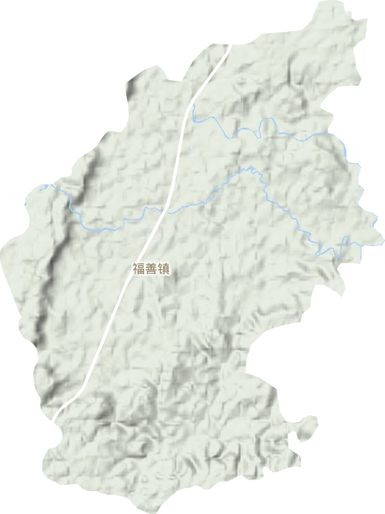 福善镇地形地图