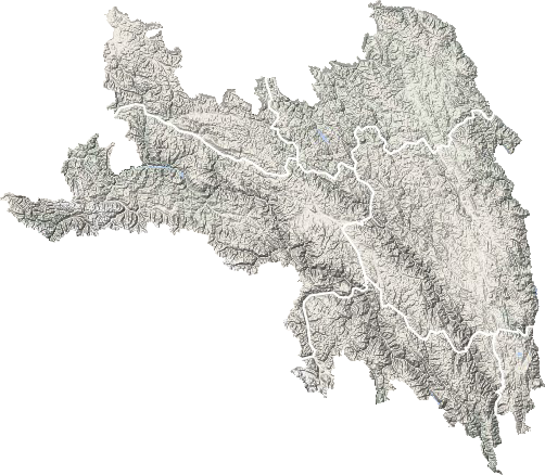 昌都市地形地图