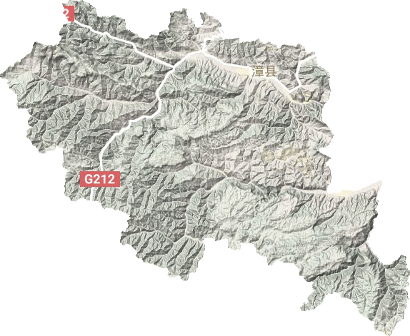 漳县地形地图