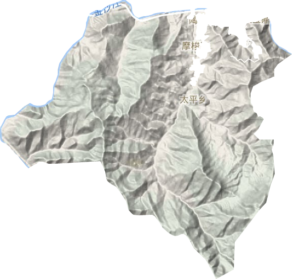 太平乡地形地图