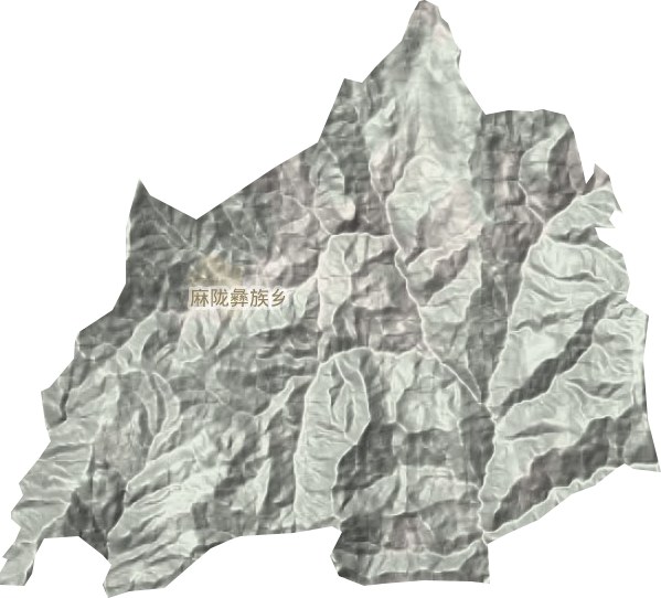 麻陇彝族乡地形地图