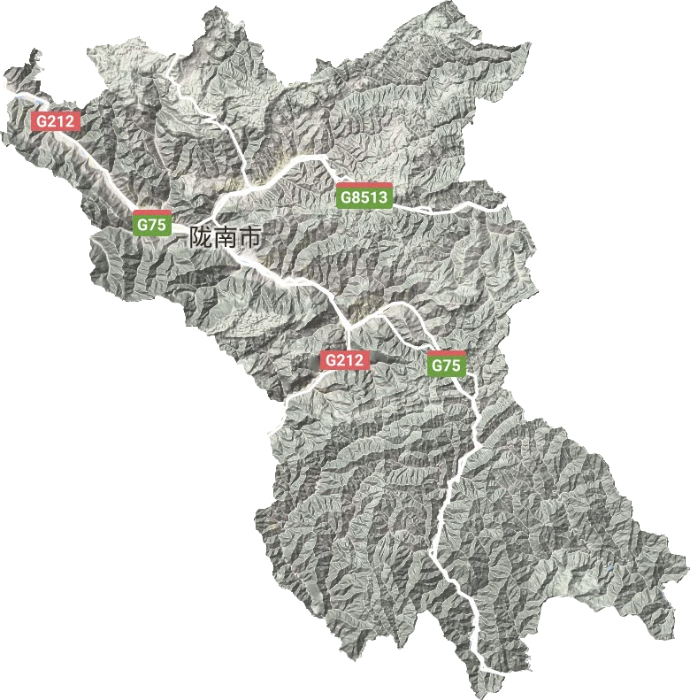 武都区地形地图